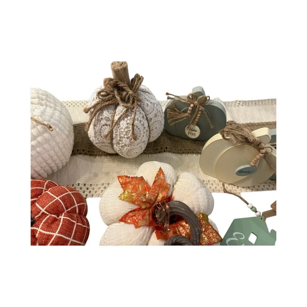Assorted‎ Decorative Pumpkins Set